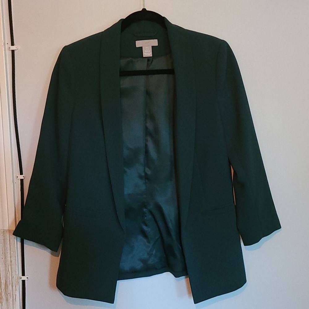 Simple, Teal Blazer